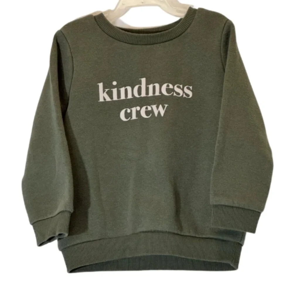 Kids Green 2 Piece Kindness Crew 2 Piece Set Size 24-36 Months